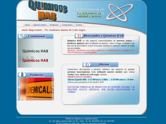 Quimicos HAB